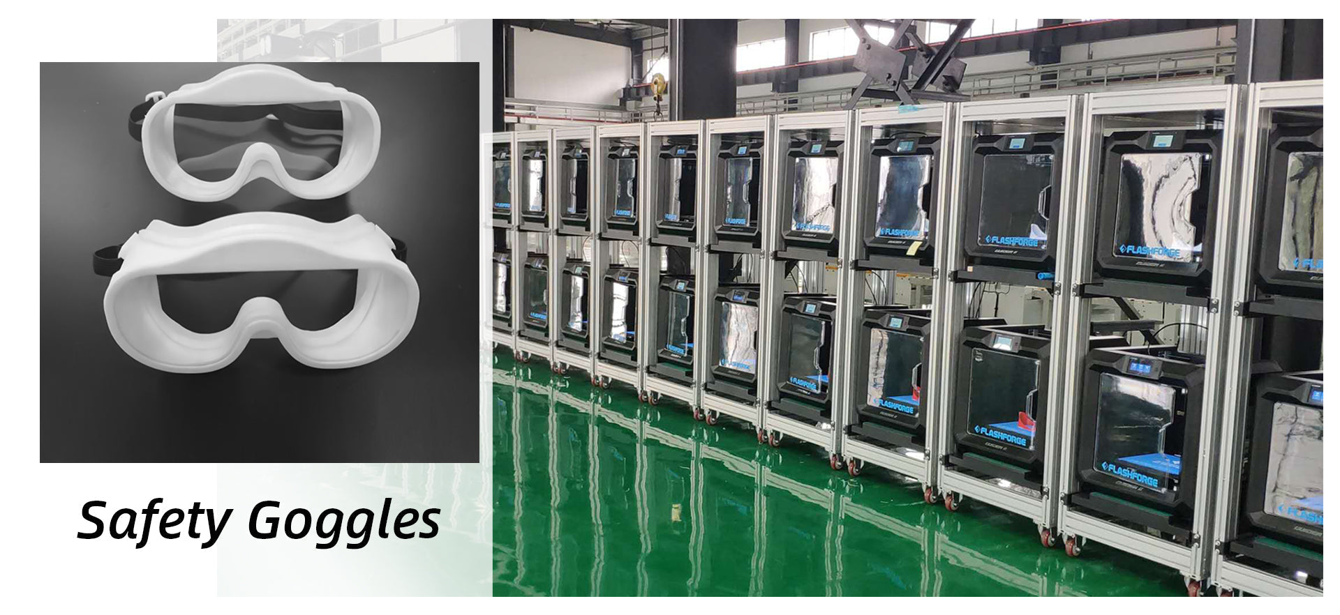 Chinese Hospitals use 3D Safety Goggles For Protection