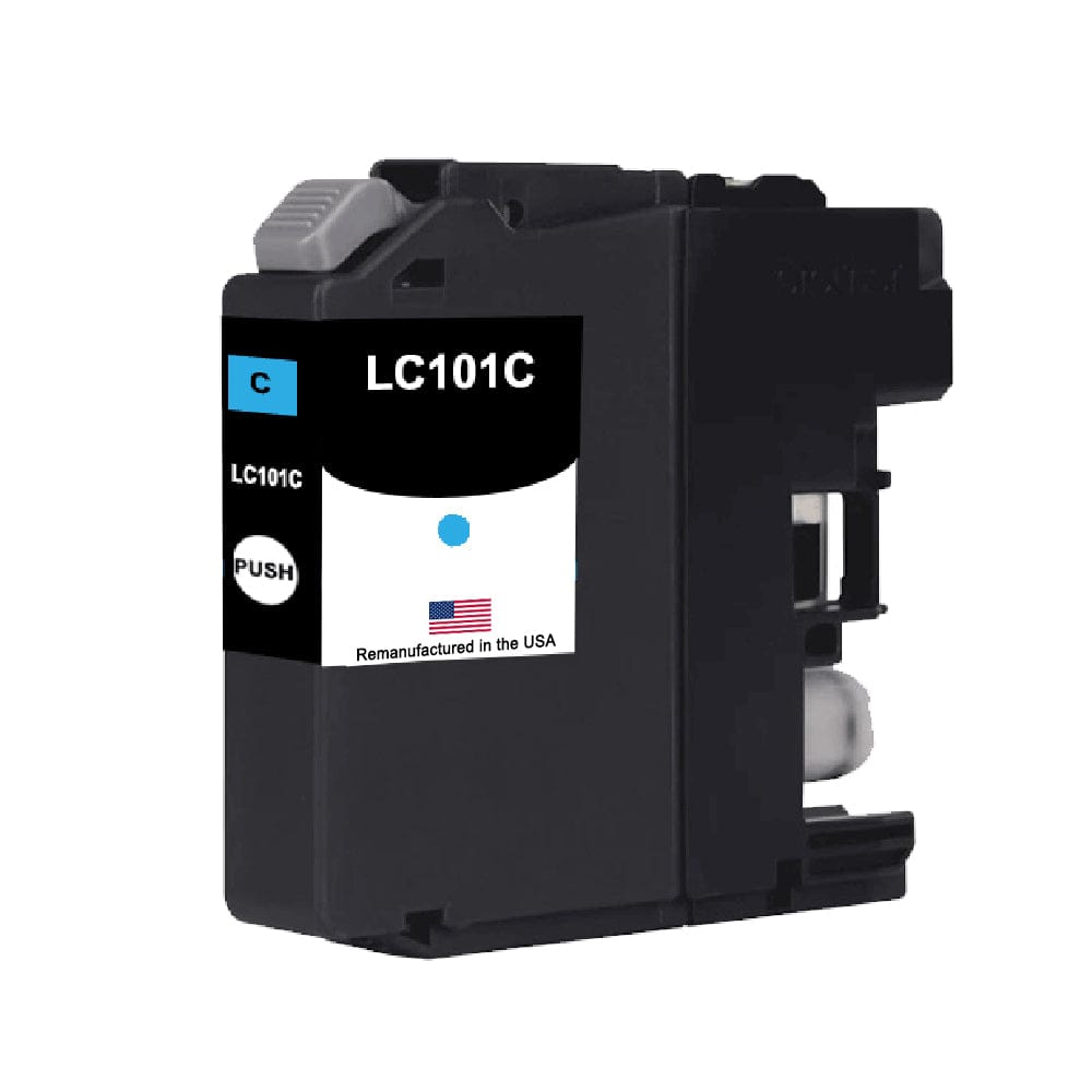 U.S. Remanufactured for Brother LC101XLC Cyan Ink Cartridge - Allprintheads