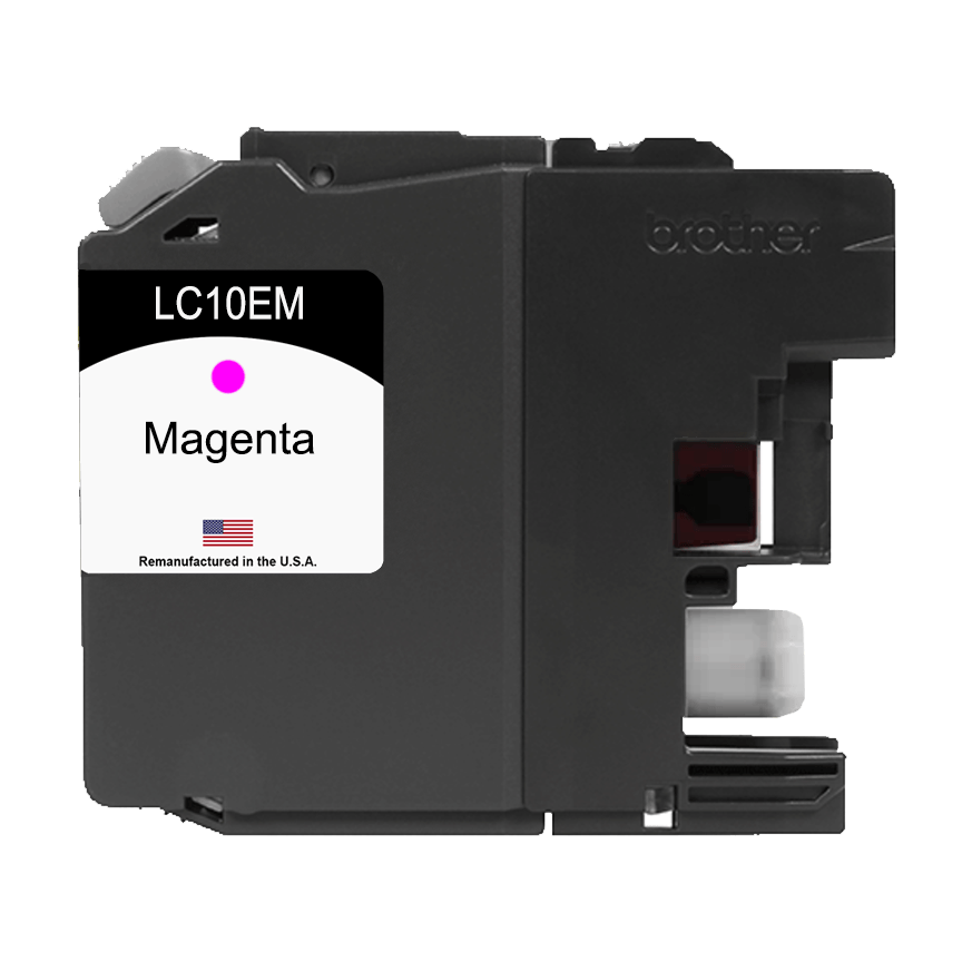 U.S. Remanufactured for Brother LC10EM Magenta Ink Cartridge - Allprintheads