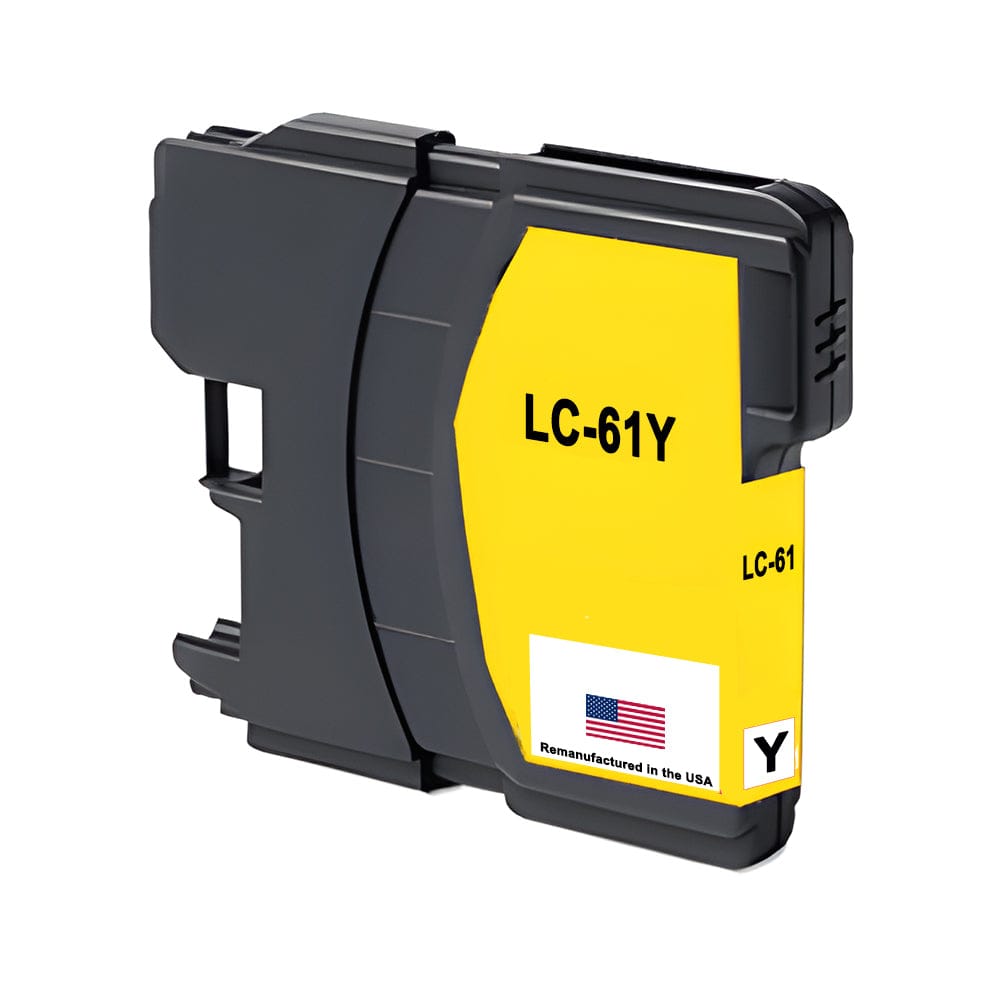 U.S. Remanufactured for Brother LC61Y Ink Cartridges Yellow - Allprintheads