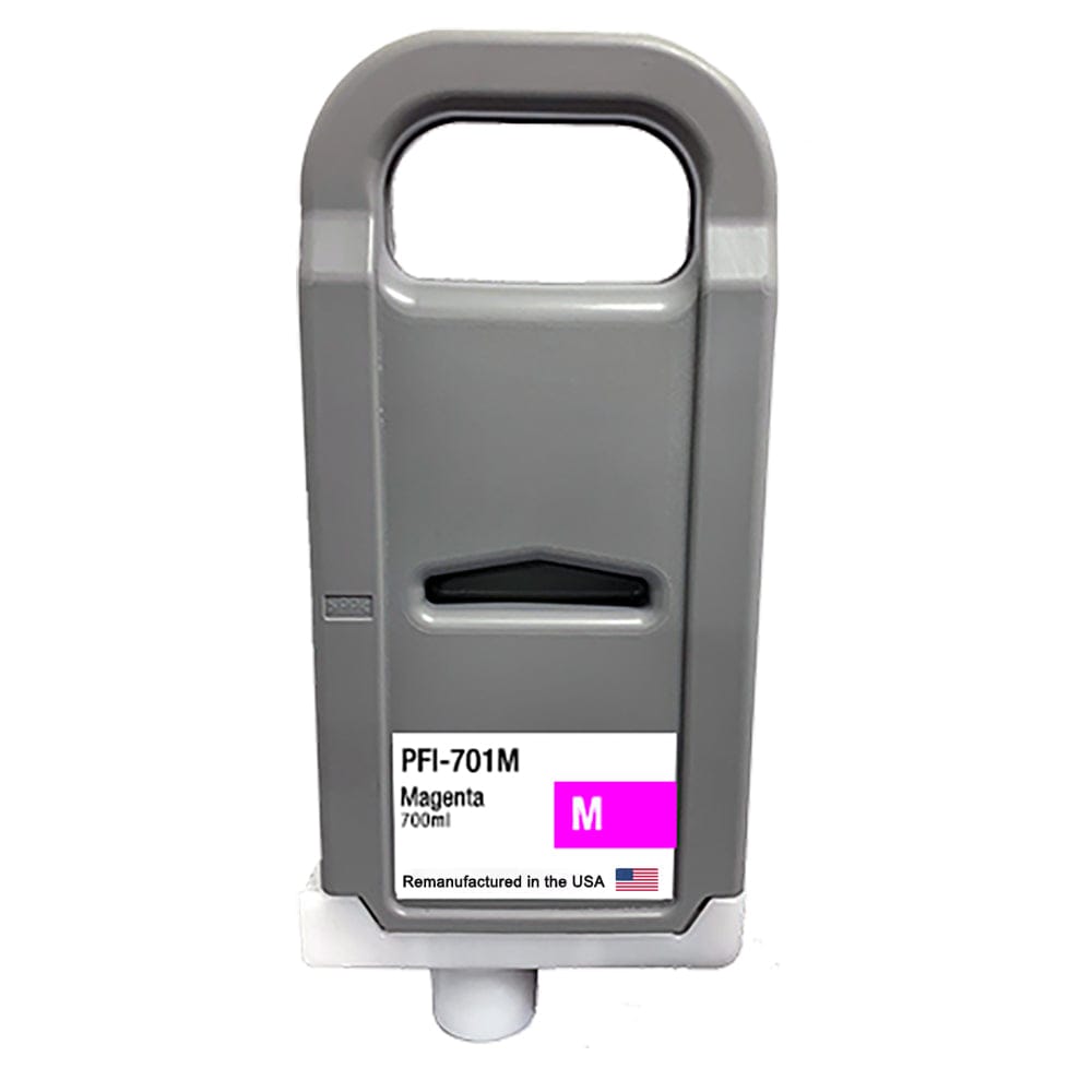 U.S. Remanufactured for Canon PFI-701M 700ml Magenta Ink Cartridge - Allprintheads