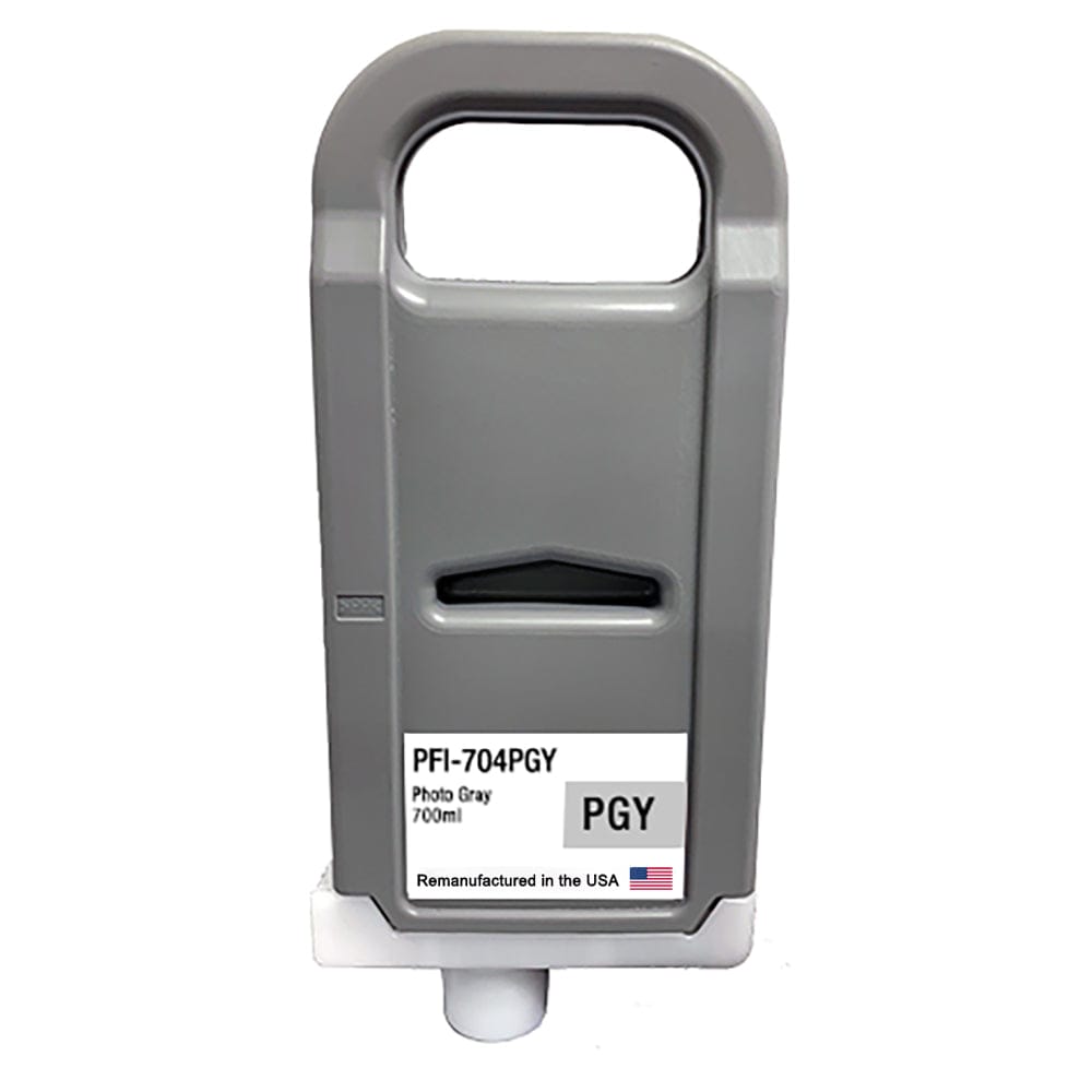 U.S. Remanufactured for Canon PFI-704PGY 700ml Photo Gray Ink Cartridge - Allprintheads