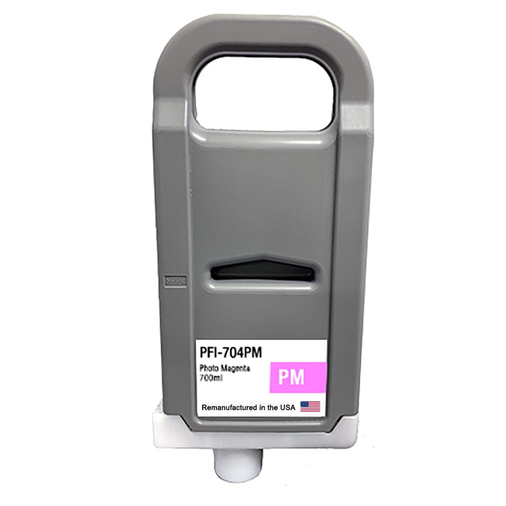 U.S. Remanufactured for Canon PFI-704PM 700ml Photo Magenta Ink Cartridge - Allprintheads