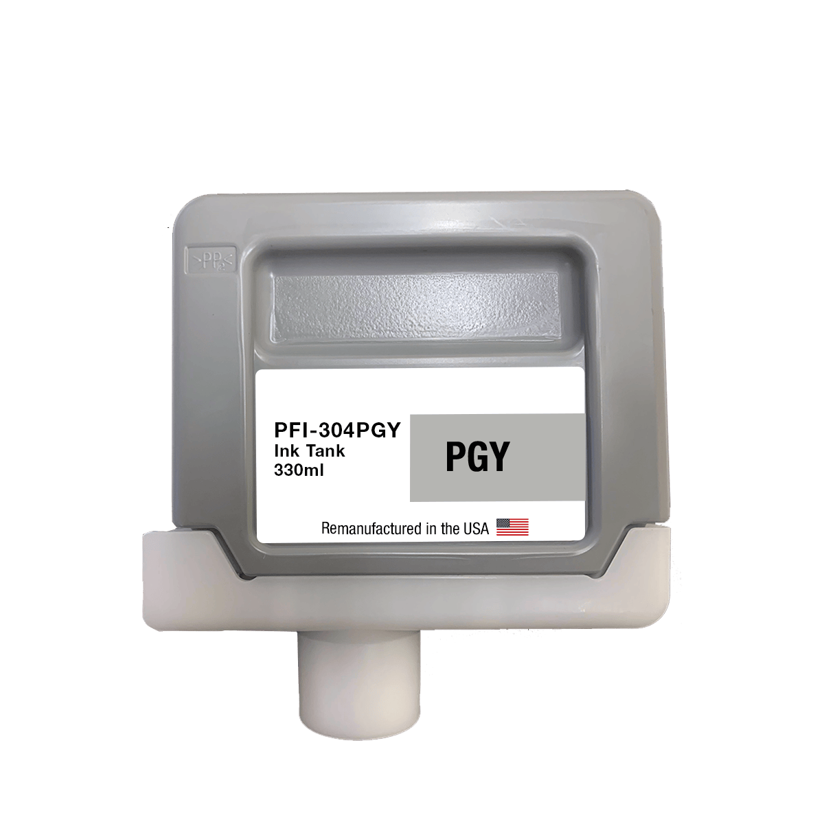 U.S. Remanufactured for Canon PFI-304PGY 330ml Photo Gray Ink Cartridge - Allprintheads