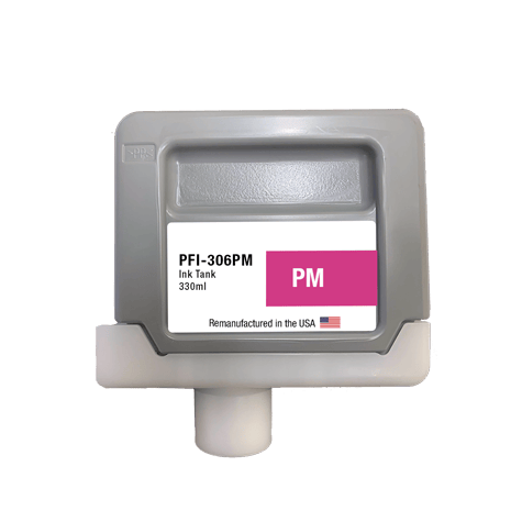 U.S. Remanufactured for Canon PFI-306PM 330ml Photo Magenta Ink Cartridge - Allprintheads