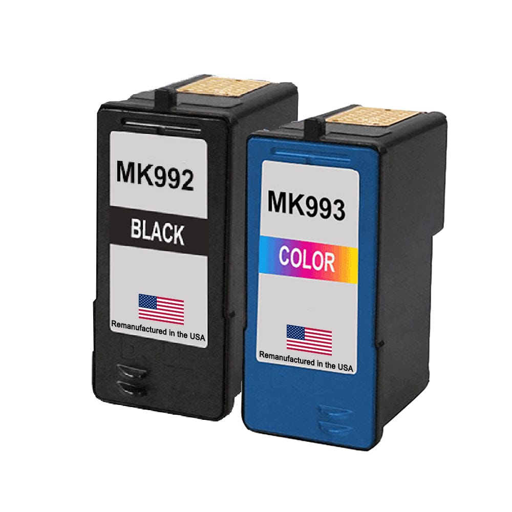 U.S. Remanufactured for Dell Series 9 MK992 Black and Dell MK993 Color Combo Pack - Allprintheads