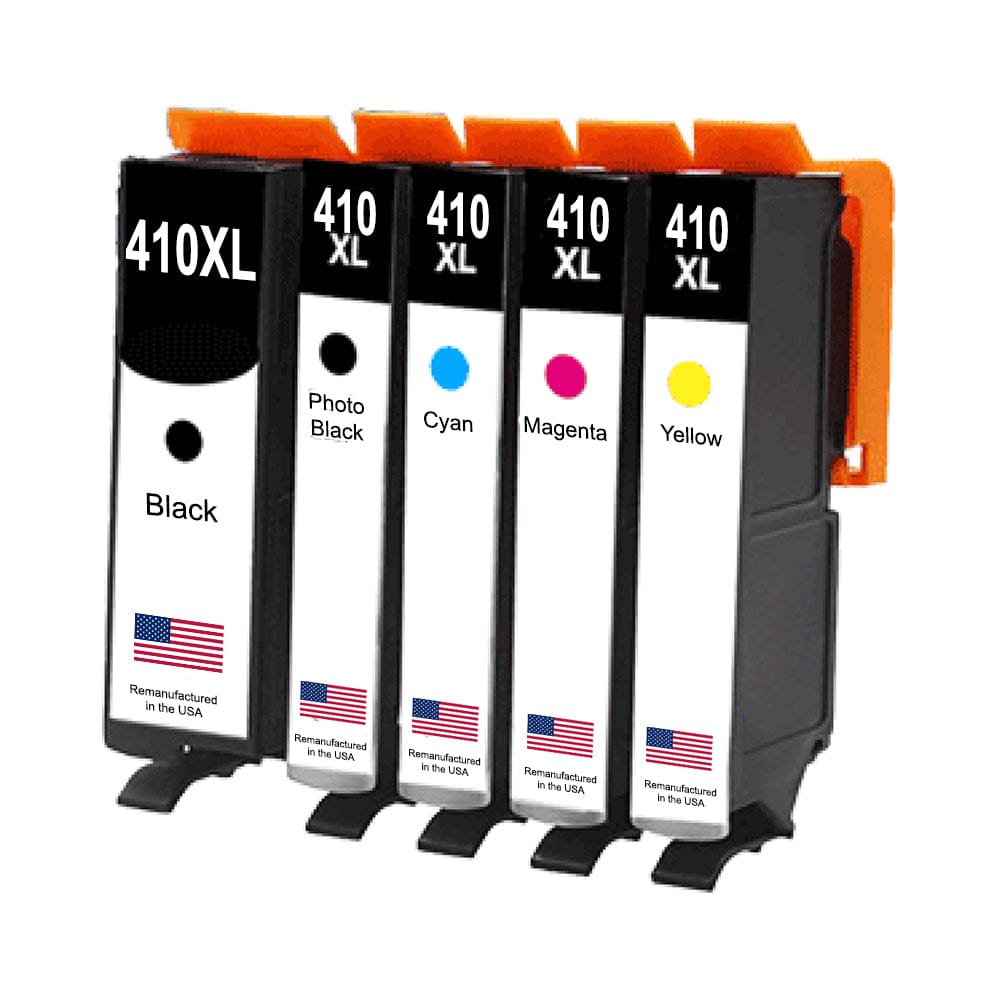 U.S. Remanufactured for Epson T410XL Black and 4 Color Combo 5-Pack - Allprintheads