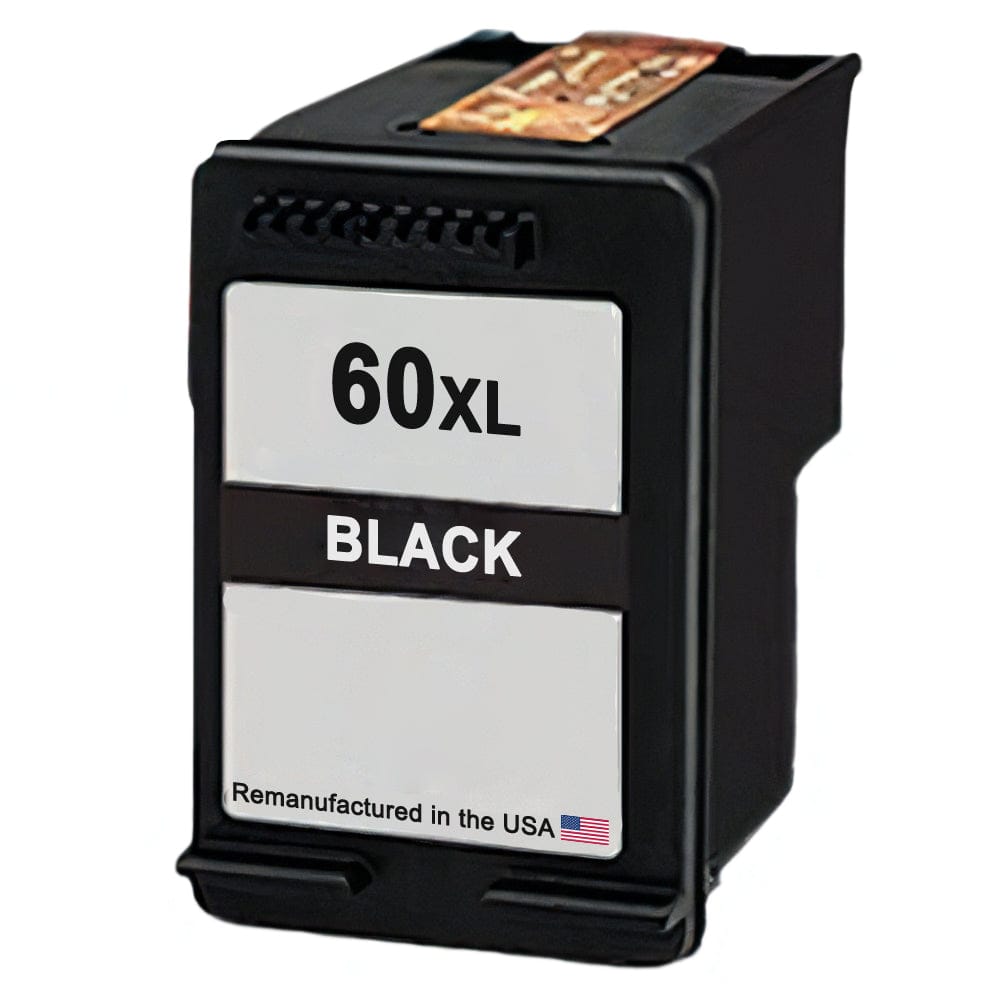 U.S. Remanufactured for HP 60XL (CC641AN) Black Ink Cartridge - Allprintheads
