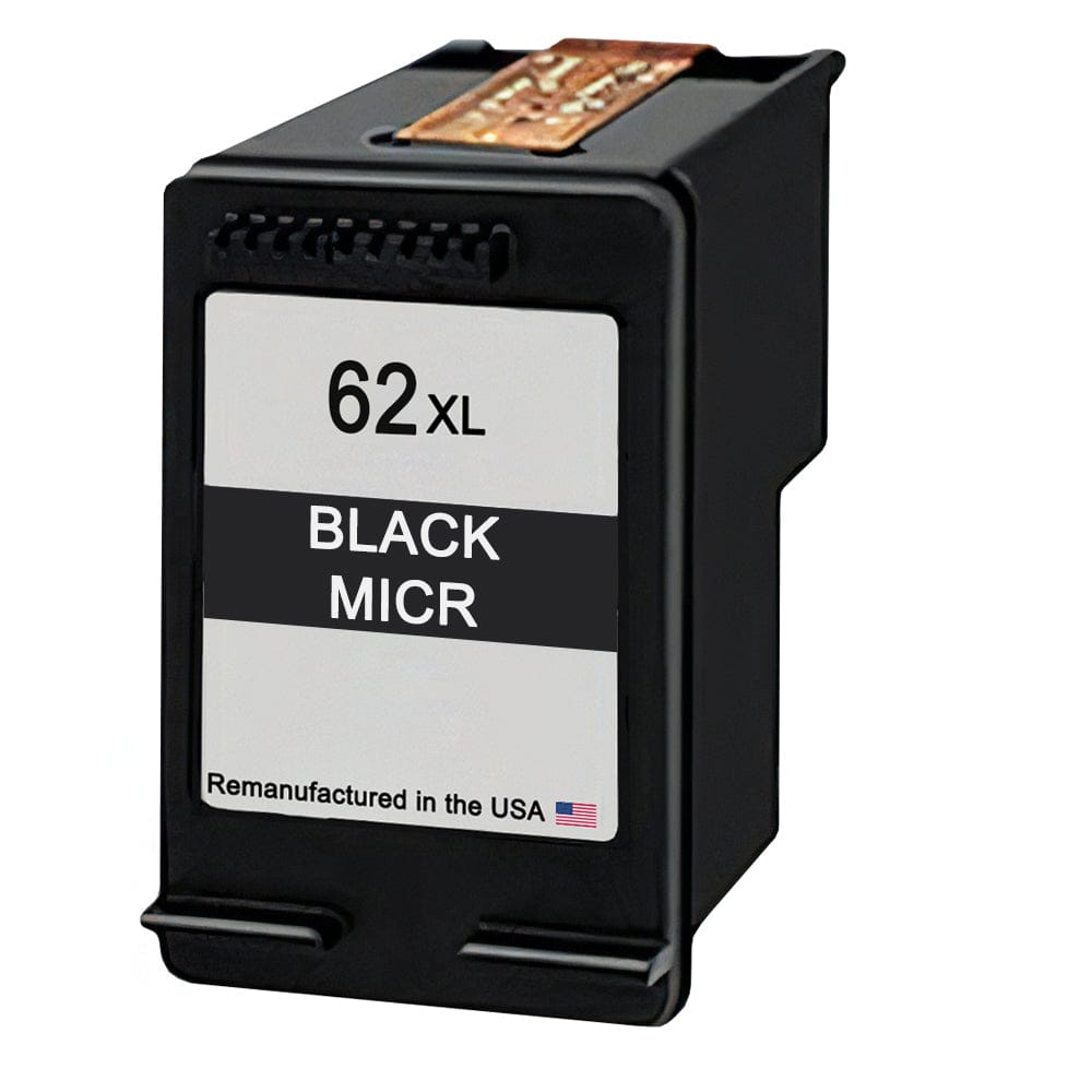 U.S. Remanufactured for HP 62XL (C2P05AN) Black MICR Ink Cartridge - Allprintheads