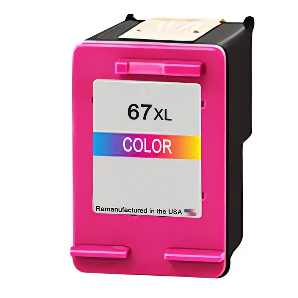 U.S. Remanufactured for HP 67XL (3YM58AN) Tri-Color High Yield Ink Cartridge - Allprintheads