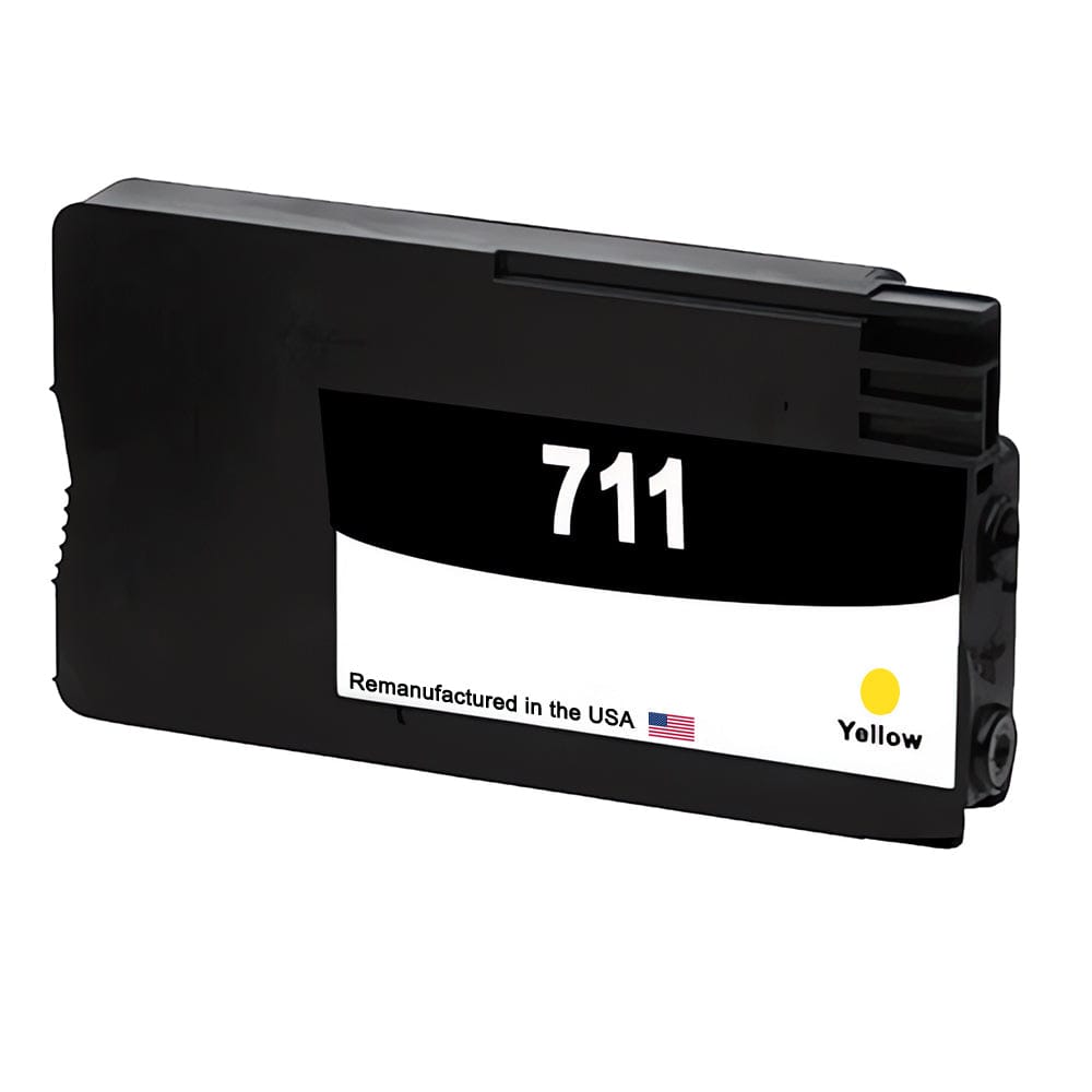U.S. Remanufactured for HP 711 29-ml (CZ132A) Yellow Ink Cartridge New Chip - Allprintheads