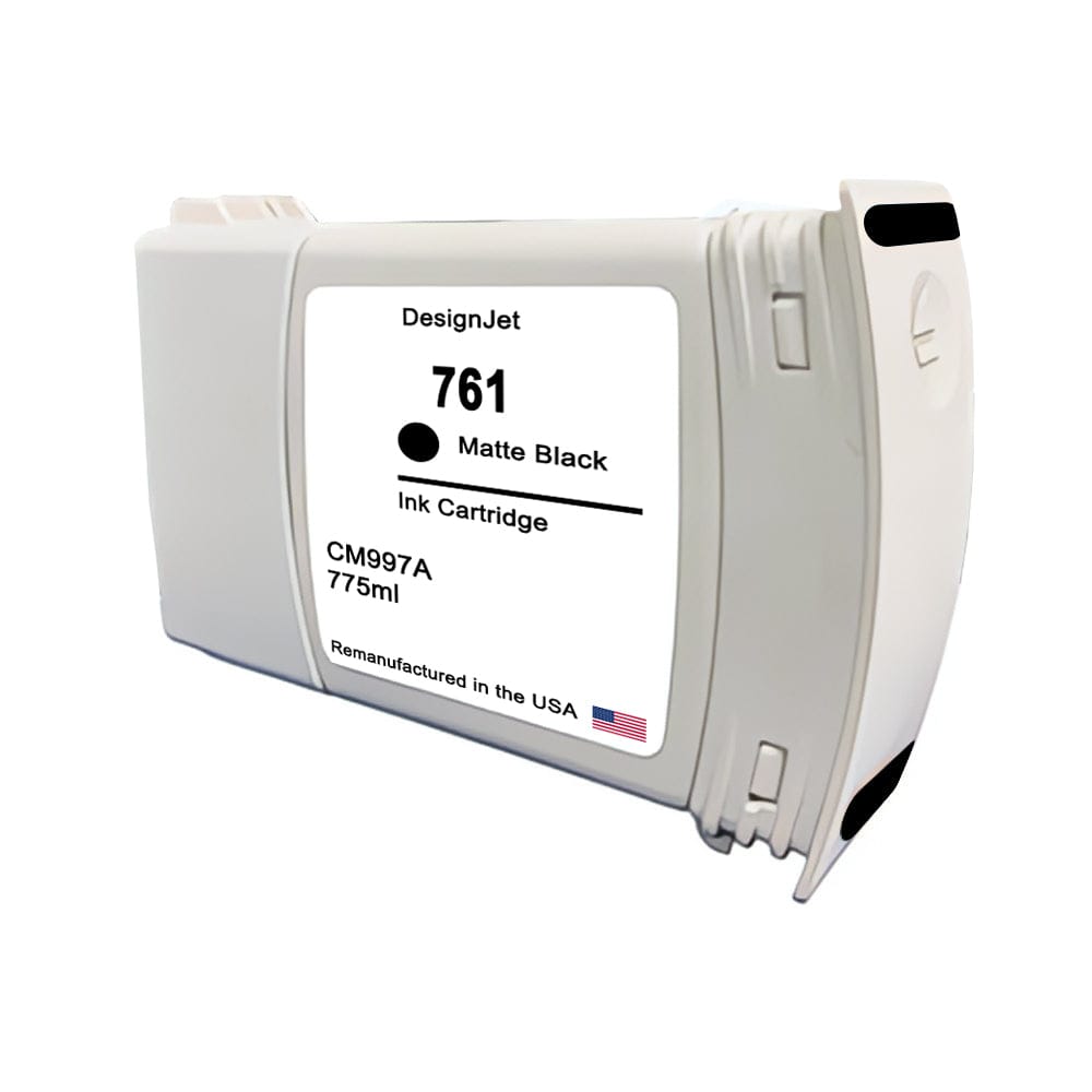 U.S. Remanufactured for HP 761 775ml (CM997A) Matte Black Ink Cartridge - Allprintheads