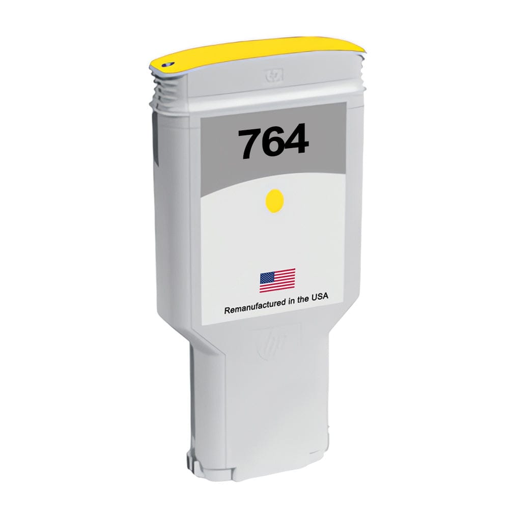 U.S. Remanufactured for HP 764 300ml (C1Q15A) Yellow Ink Cartridge - Allprintheads