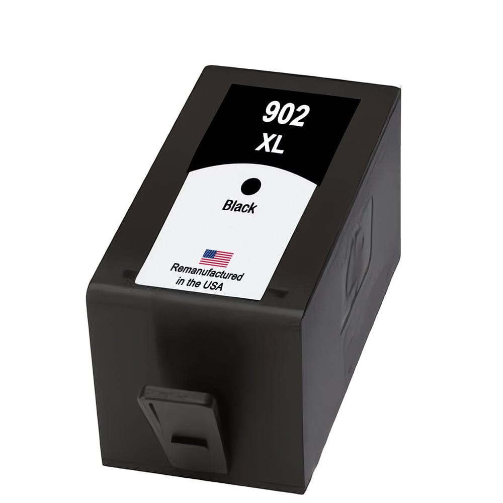 U.S. Remanufactured for HP 902XL (T6M14AN) Black Ink Cartridge OEM Chip - Allprintheads