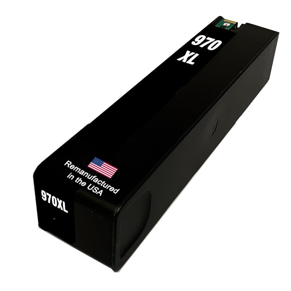 U.S. Remanufactured for HP 970XL (CN625AM) Black Ink Cartridge OEM Chip - Allprintheads