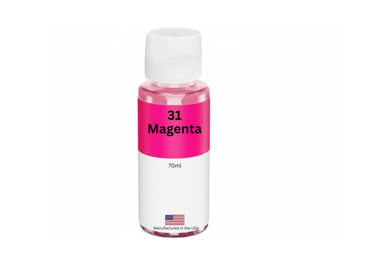 Replacement ink Bottles for HP 31 (1VV27AN) 70-ml Magenta Standard Yield - Allprintheads