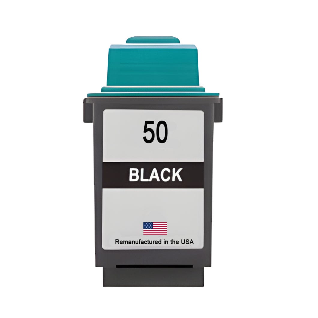 U.S. Remanufactured for Lexmark #50 17G0050 Black Ink Cartridge - Allprintheads