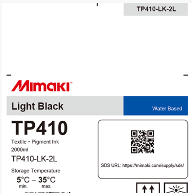 Mimaki TP410 Textile Pigment Ink, 2 liter - Allprintheads