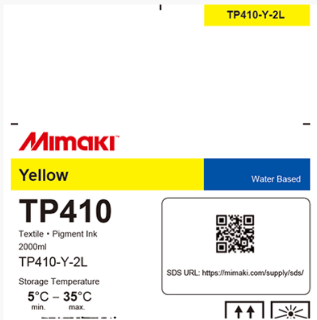Mimaki TP410 Textile Pigment Ink, 2 liter - Allprintheads