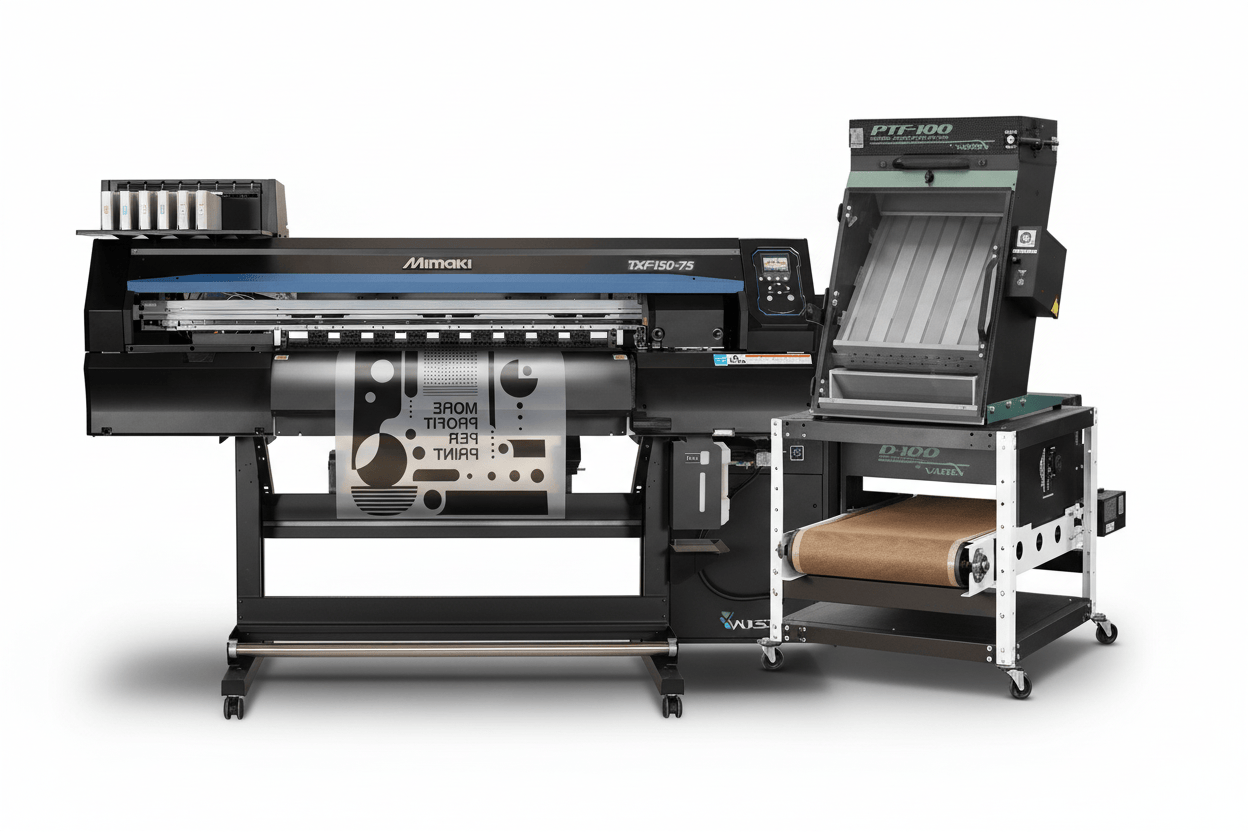 Mixed TXF150 and Vastex PTF-100 on White Background