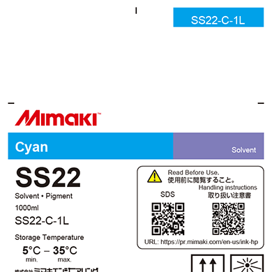 Mimaki SS22 Eco-Solvent Ink 1 L - Allprintheads
