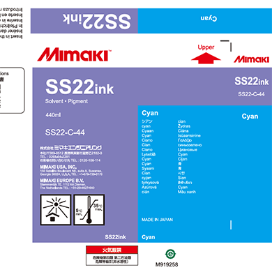 Mimaki SS22 Eco-Solvent Ink 440cc - Allprintheads