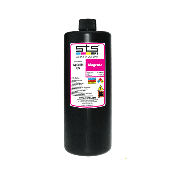 Compatible UV Cure Ink for Agfa Jeti KM 1L (UV LED) Jeti Titan/Mira/Tauro - www.allprintheads.com