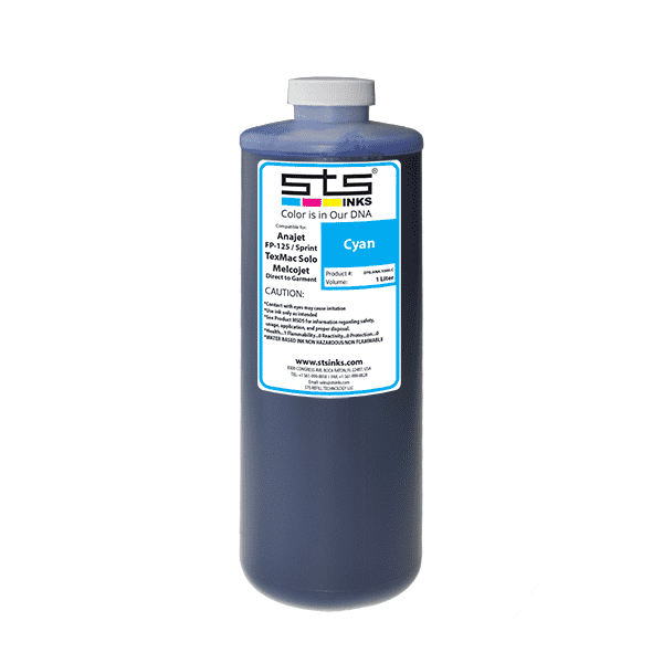 Compatible Ink for Anajet FP-125 / Sprint Direct to Garment 1 Liter - www.allprintheads.com