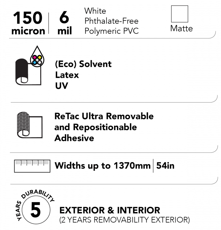 DRYTAC ReTac Textures Embossed Film - www.allprintheads.com