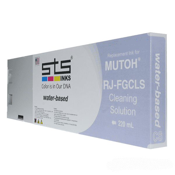 Compatible Cleaning Solution for Mutoh Water-Based 220 mL RJ-FGCLS - www.allprintheads.com