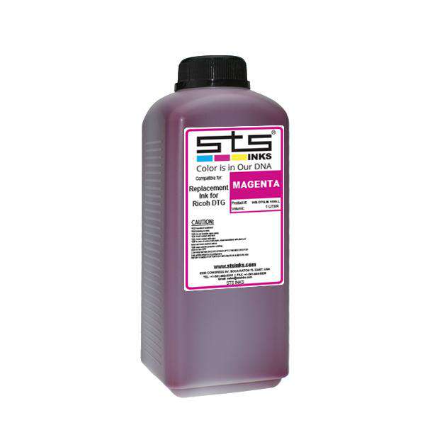 Compatible Ink for DTG Kornit 1 Liter Magenta Bottle - www.allprintheads.com