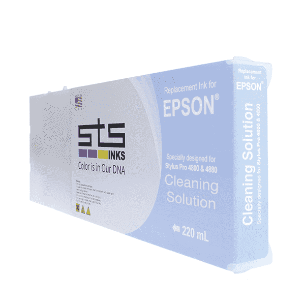 Compatible Cleaning Solution Cartridge for Epson Stylus Pro 4000 / 7600 / 9600 Pigment 220 mL - www.allprintheads.com
