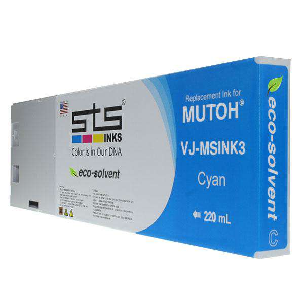 Compatible Cartridge for Mutoh Eco-Solvent VJ-MSINK3-PK220 - www.allprintheads.com