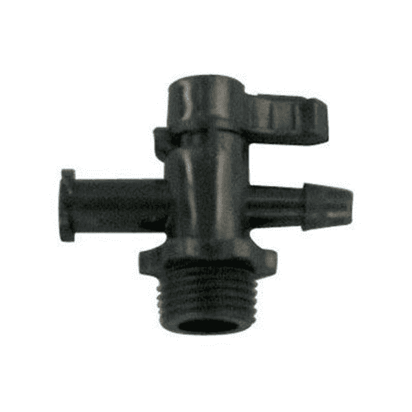 Manual plastic Three-way UV Valve for UV Printers - www.allprintheads.com