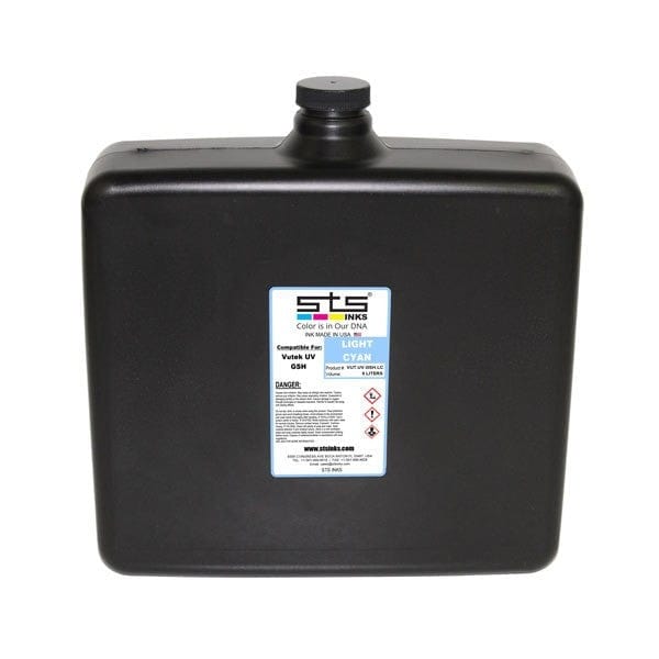 Compatible Inks for Vutek UV (GS-VR) Cure 5 Liter made by STS Inks - www.allprintheads.com