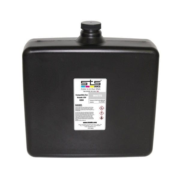 Compatible Inks for Vutek UV (GS-VR) Cure 5 Liter made by STS Inks - www.allprintheads.com