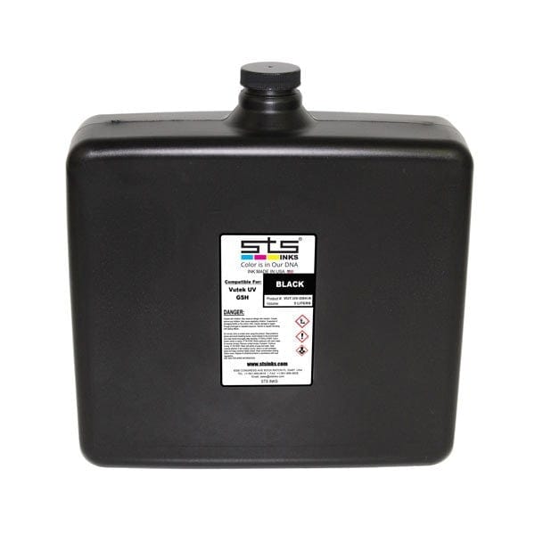 Compatible Inks for Vutek UV (GS-VR) Cure 5 Liter made by STS Inks - www.allprintheads.com