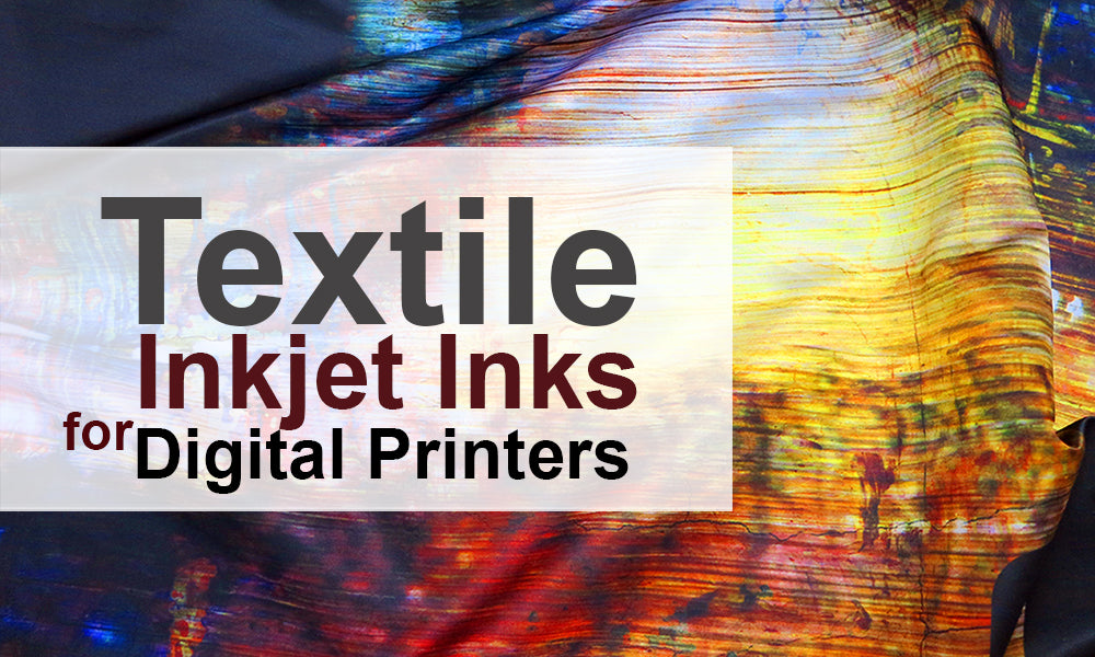 Textile inkjet inks for digital printers
