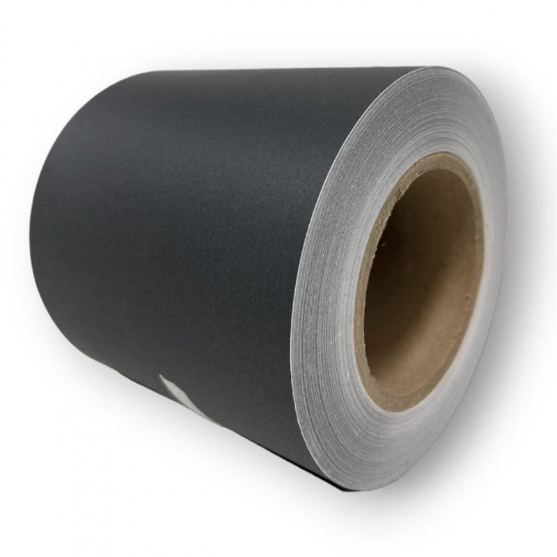 Eclipse Black Paper Roll with Permanent Adhesive for IColor™ 400 - 5.1 in x 500 ft (130mm x 152m) - Allprintheads