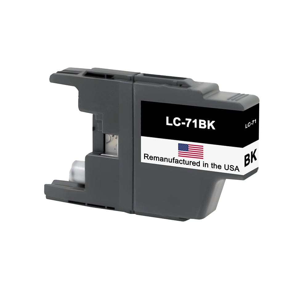 U.S. Remanufactured for Brother LC71 Black Ink Cartridge - Allprintheads