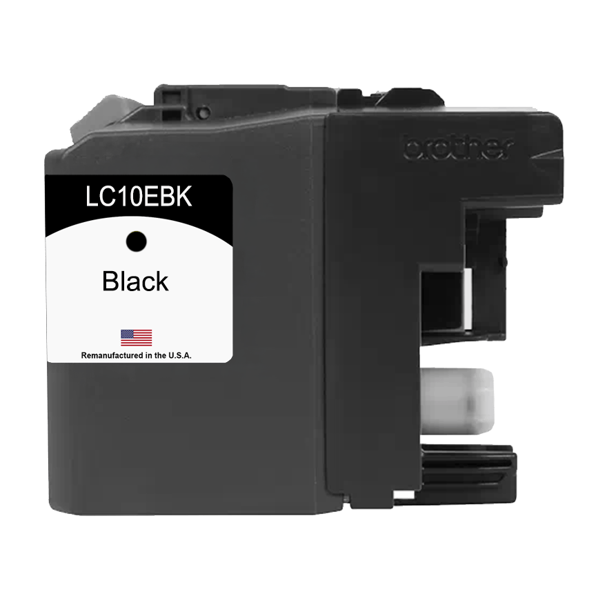 U.S. Remanufactured for Brother LC10EBK Black Ink Cartridge - Allprintheads