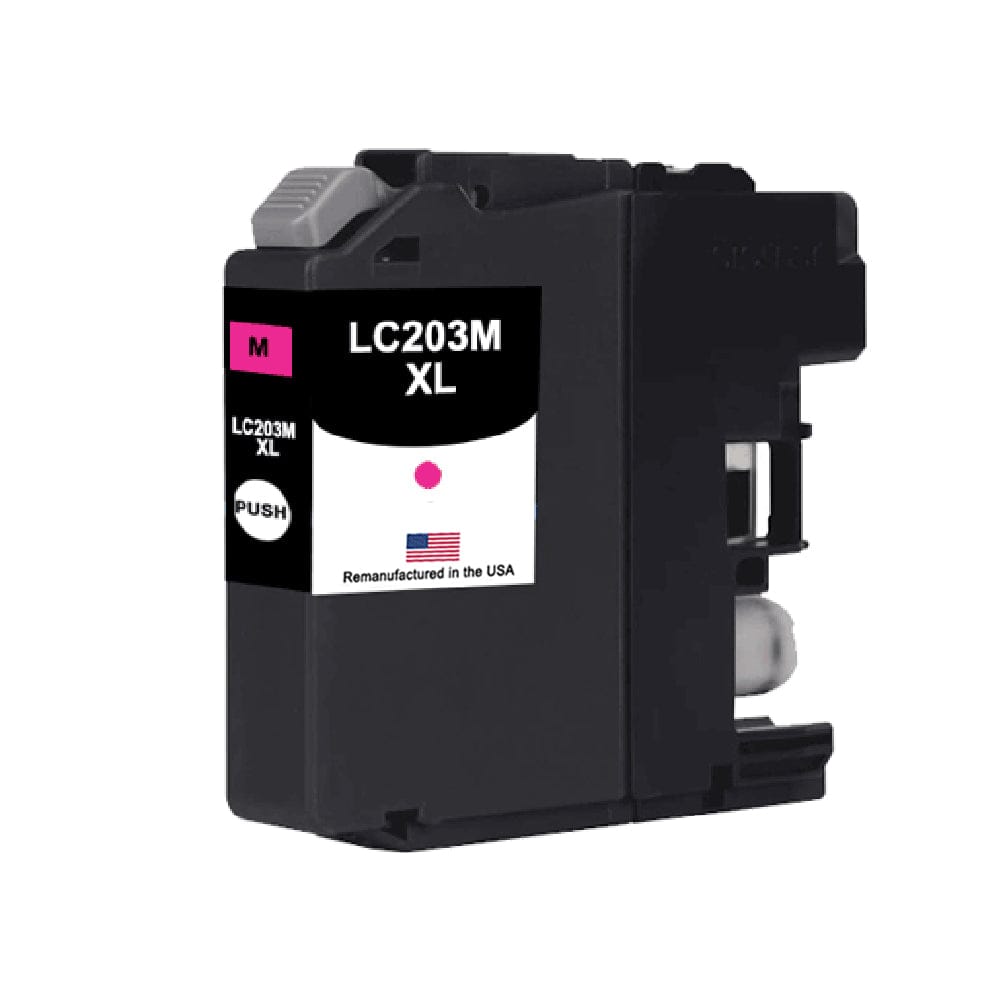 U.S. Remanufactured for Brother LC203XLM High Yield Magenta Ink Cartridge - Allprintheads