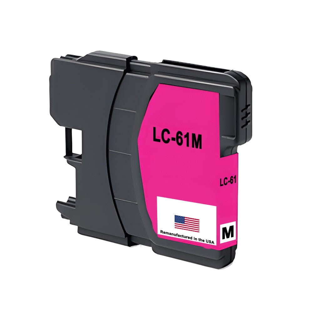 U.S. Remanufactured for Brother LC61M Ink Cartridges Magenta - Allprintheads