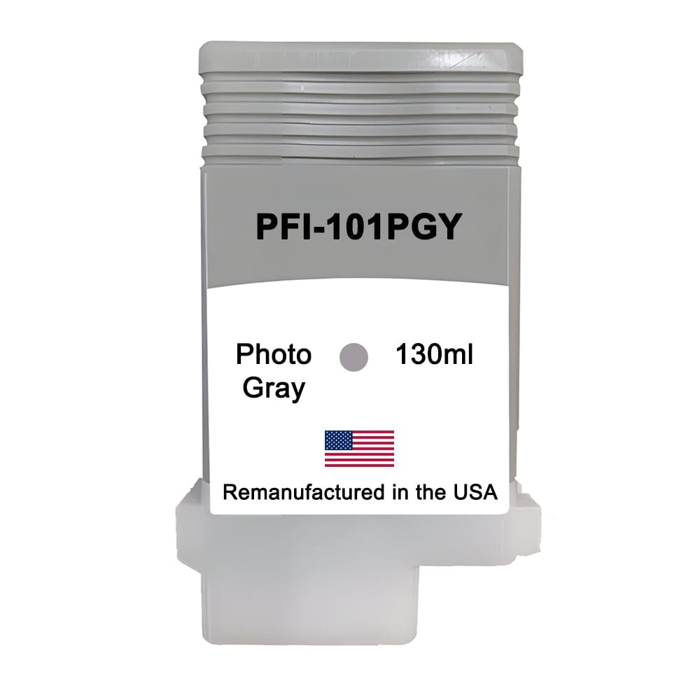 U.S. Remanufactured for Canon PFI-101PGY 130ml Photo Gray Ink Cartridge - Allprintheads