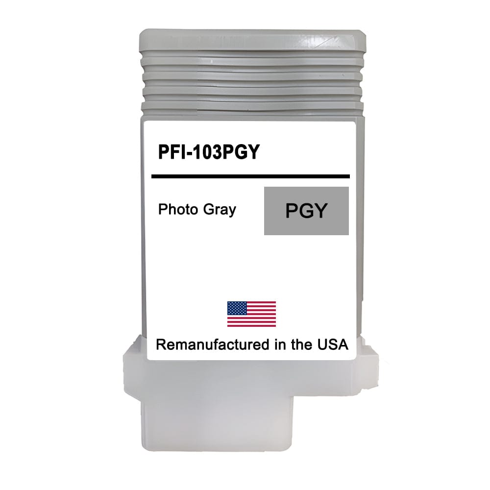 U.S. Remanufactured for Canon PFI-103PGY 130ml Photo Gray Ink Cartridge - Allprintheads