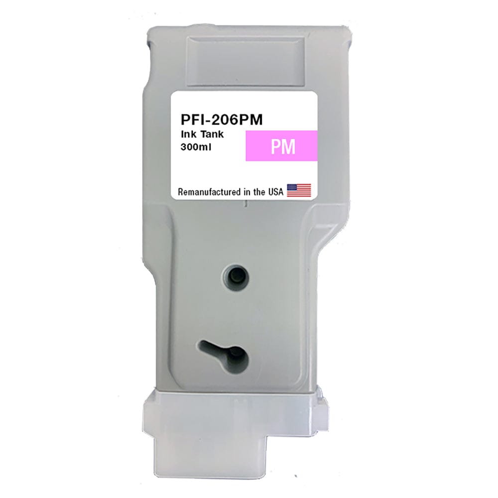 U.S. Remanufactured for Canon PFI-206PM 300ml Photo Magenta Ink Cartridge - Allprintheads