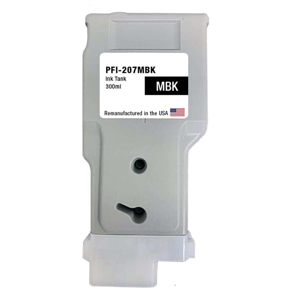 U.S. Remanufactured for Canon PFI-207MBK 300ml Matte Black Ink Cartridge - Allprintheads