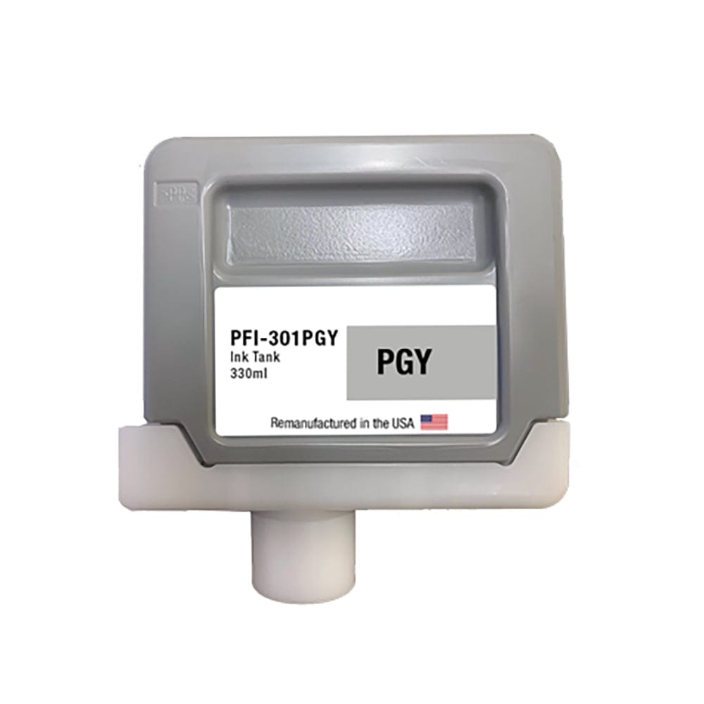 U.S. Remanufactured for Canon PFI-301PGY 330ml Photo Gray Ink Cartridge - Allprintheads