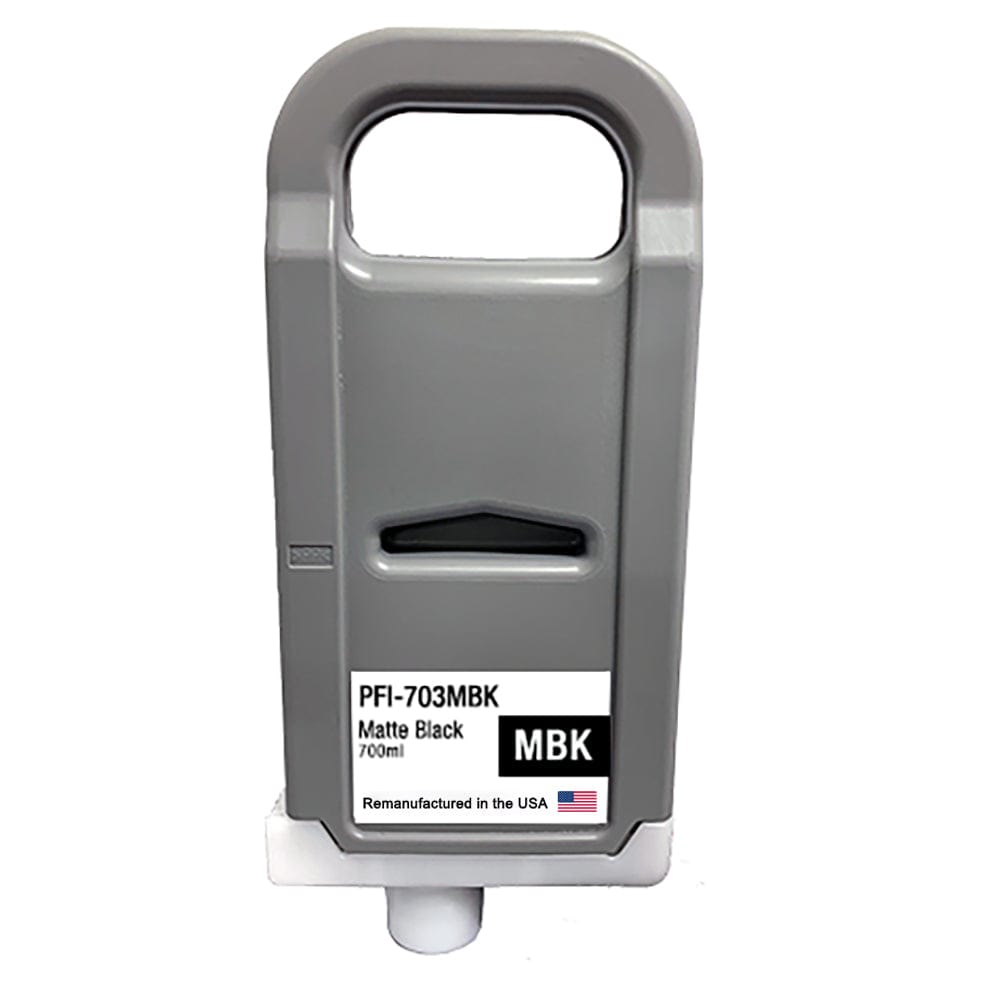 U.S. Remanufactured for Canon PFI-703MBK 700ml Matte Black Ink Cartridge - Allprintheads