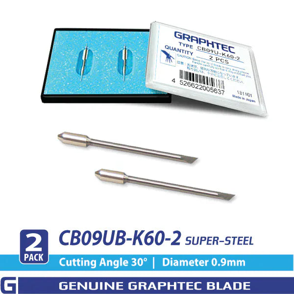 Graphtec CB09UB-K60 Super-Steel Blade 30°/ 0.9mm for FC, FCX, CE Series - Allprintheads